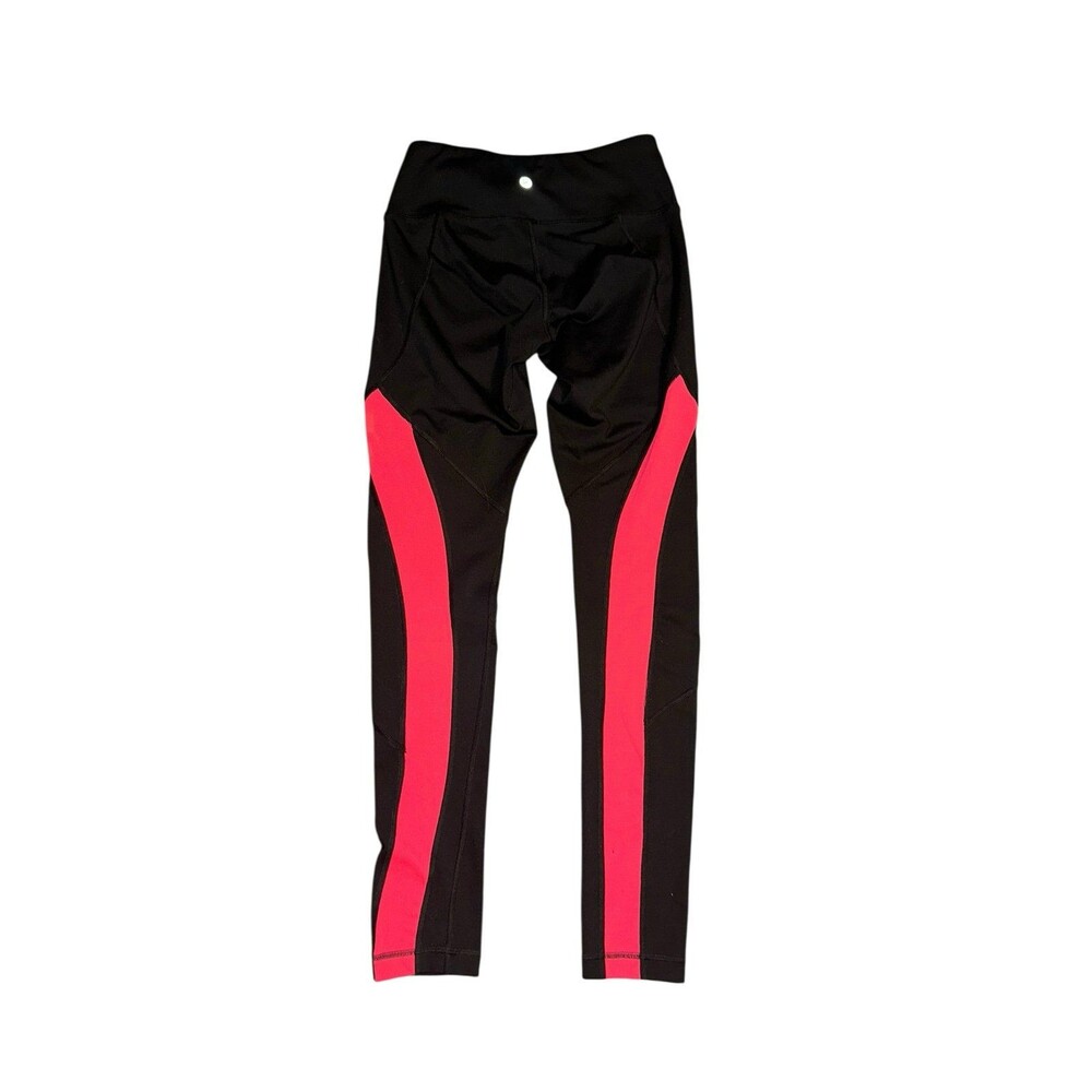 90 degree reflex black w pink leggings xs